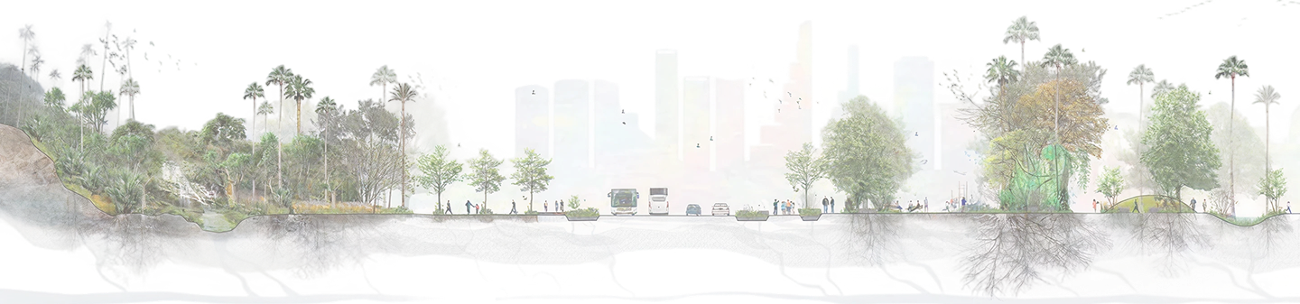 Decorative cityscape background for Find Your Dream Property section